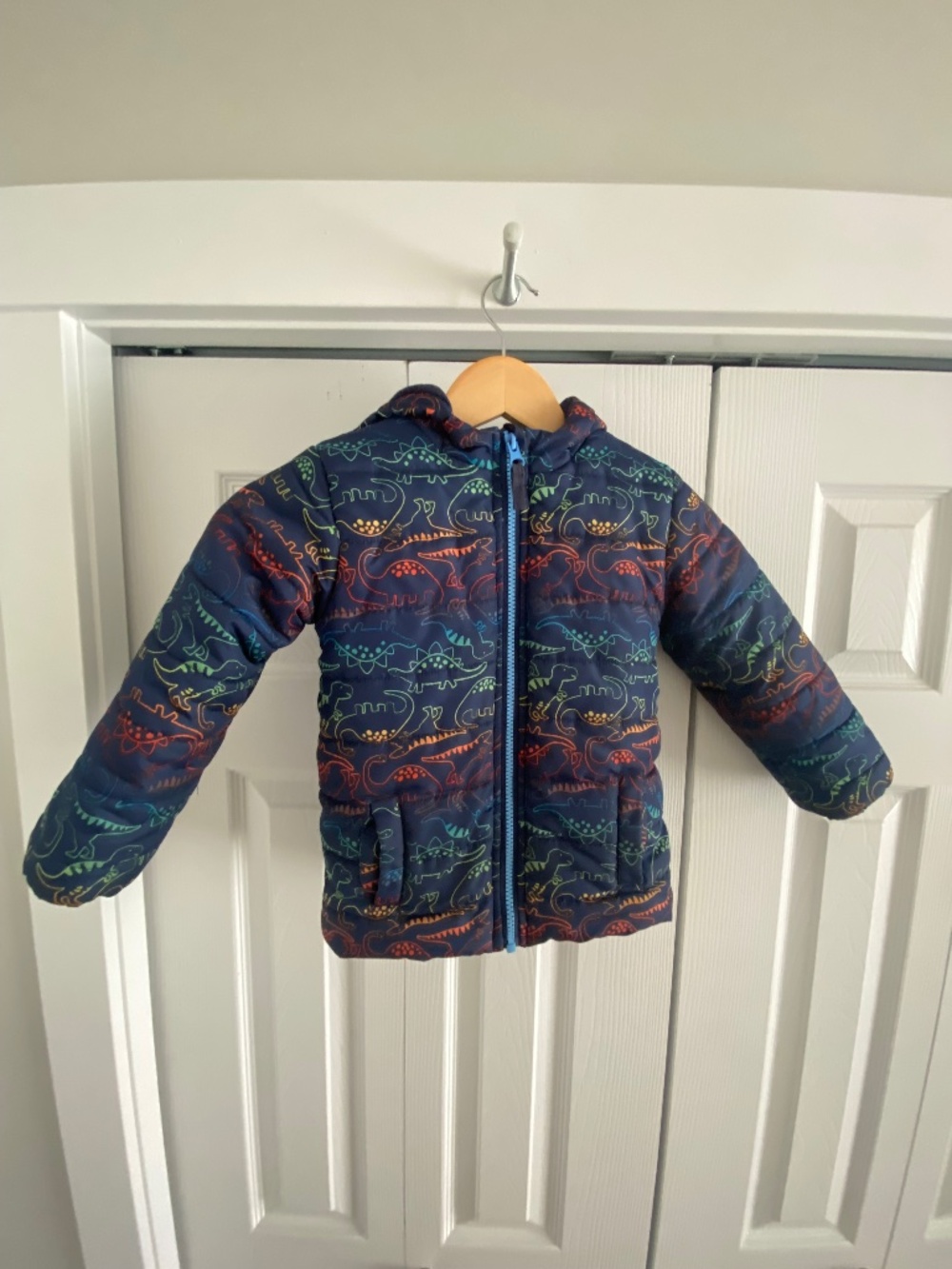 Little Me Dinosaur Puffer Jacket